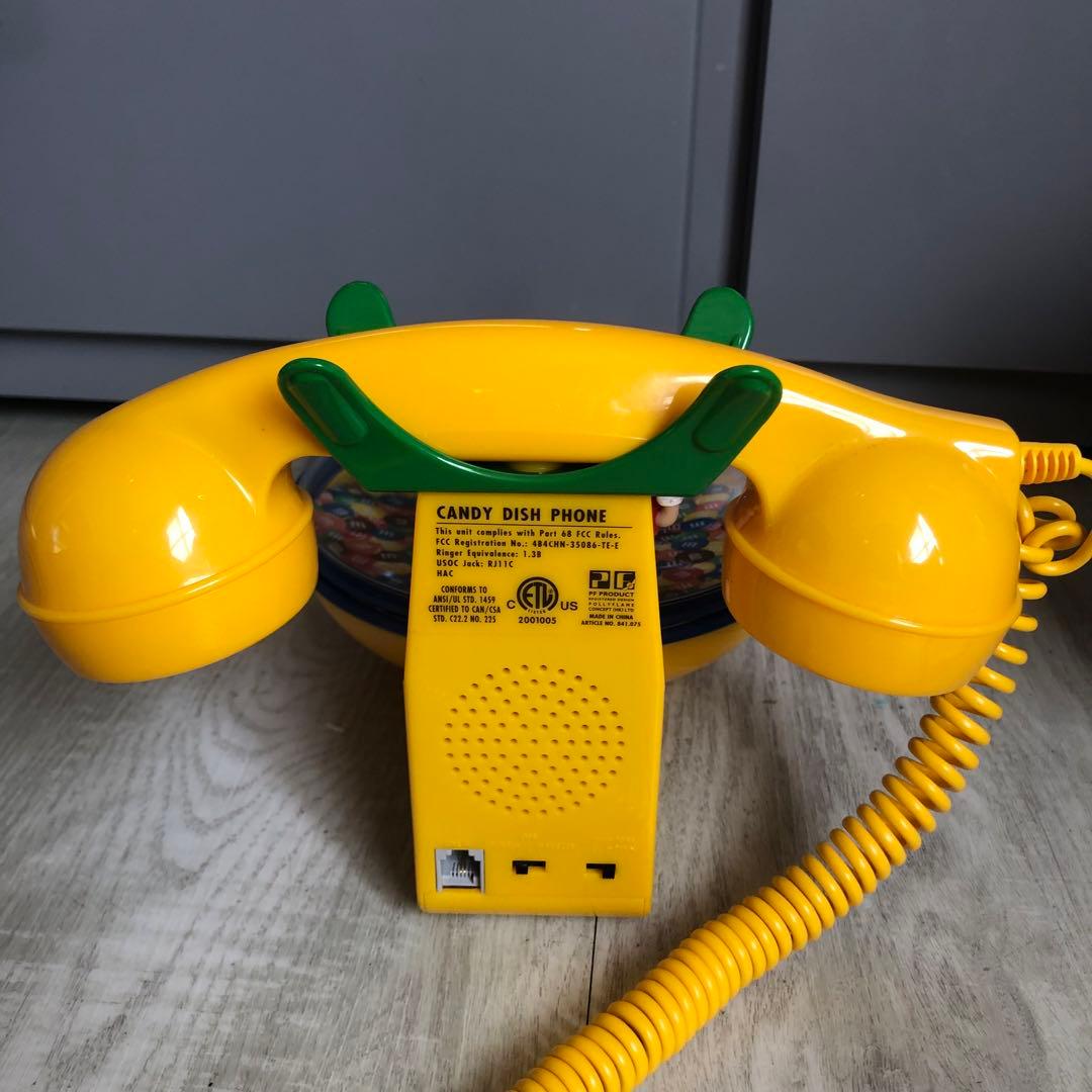 新品箱付デッドストックアメリカUSAビンテージM&Msキャンディディッシュ電話機