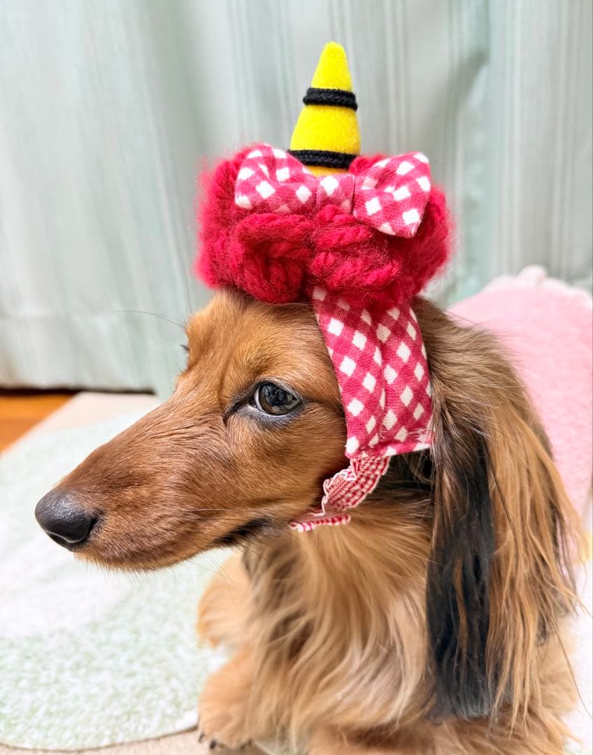 節分　カチューシャ　鬼　犬用　猫用　赤　帽子　コスチューム　コスプレ　鬼の角