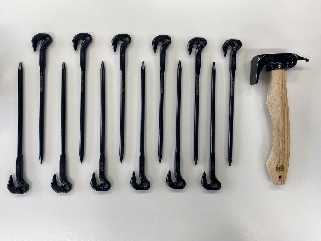 オガワ　ハンマー　ペグ　ケース　アルミ自在