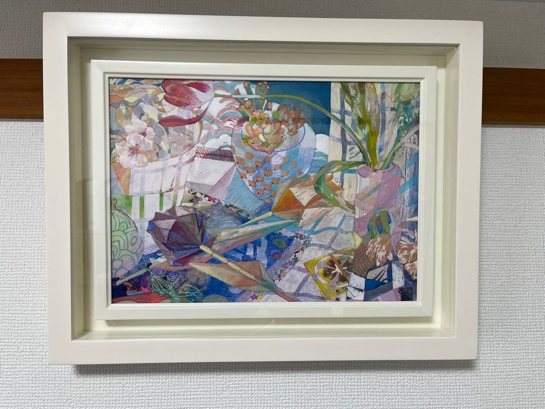 日本画　四月の贈りものたち〜春の窓辺〜　宮本美紗季