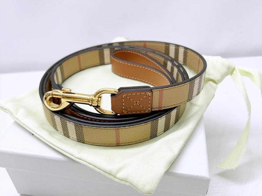 現行　未使用保管　バーバリー　チェック　ドッグリード　ペット　80733651