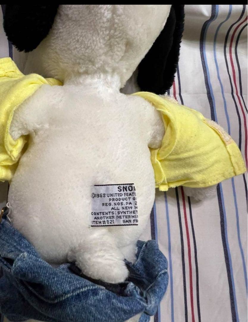 当時物　スヌーピーぬいぐるみ　昭和レトロ