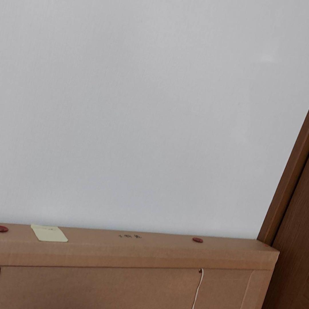 土野進　絵画　エプロンを着た女　原画　油絵