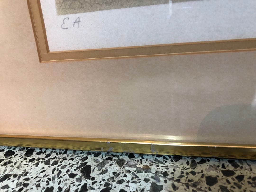 ユージン ヴァレンティン リトグラフ 額縁 額