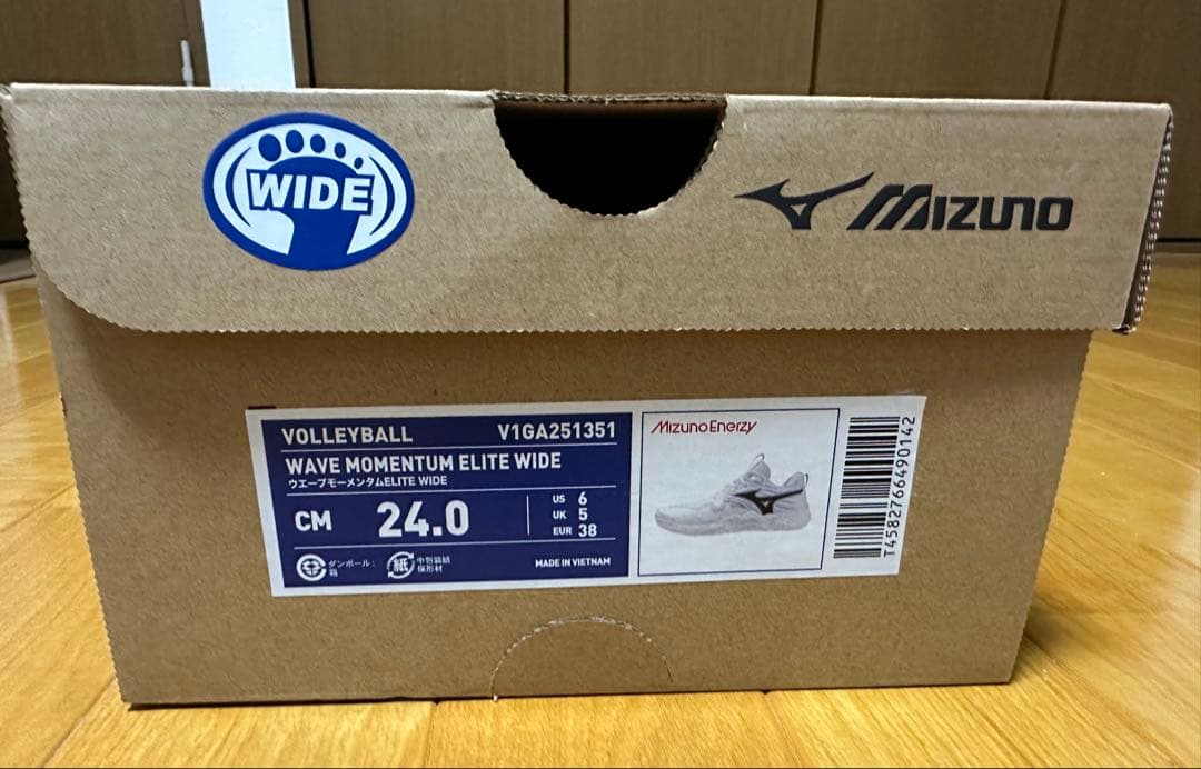 シューズ Mizuno WAVE MOMENTUM ELITE WIDE 24.0cm