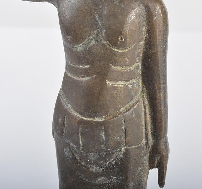 仏教美術　古銅　誕生仏　仏像　時代箱　D　R4270