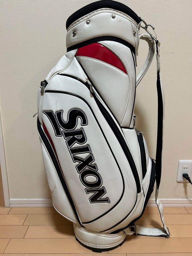 Srixon キャディバッグ ホワイト/レッド