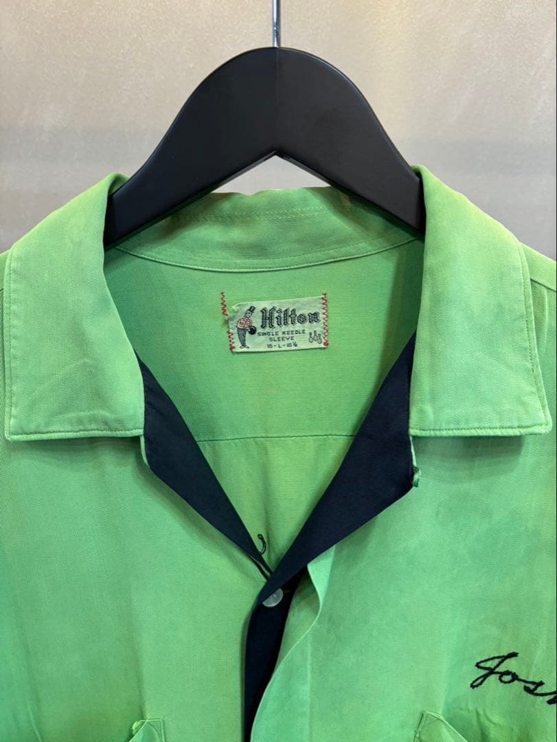 ウェア・シャツ 1950's \"HILTON\" RAYON BOWLING S/S SHIRT