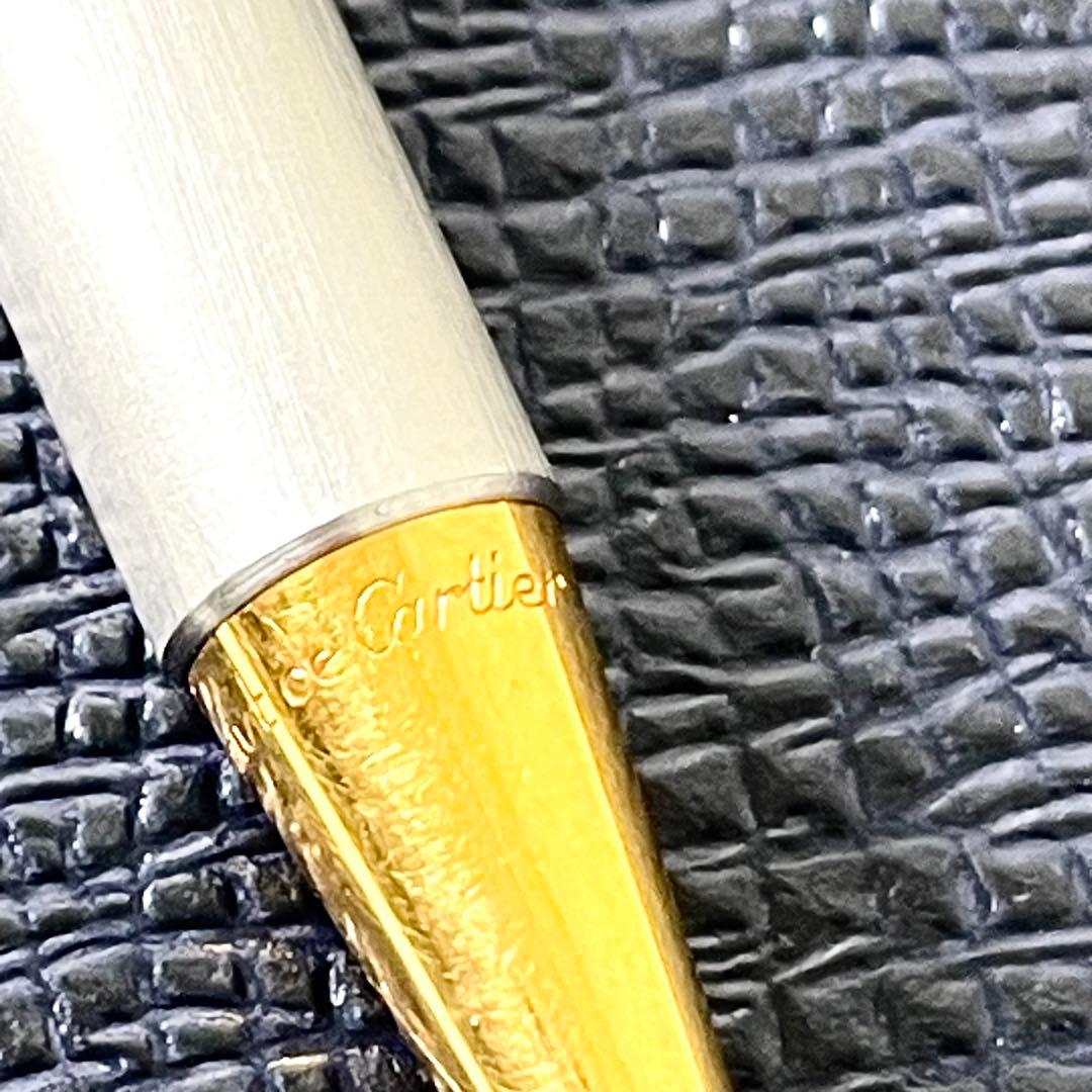 カルティエ　Cartier ボールペン　シルバー　ゴールド