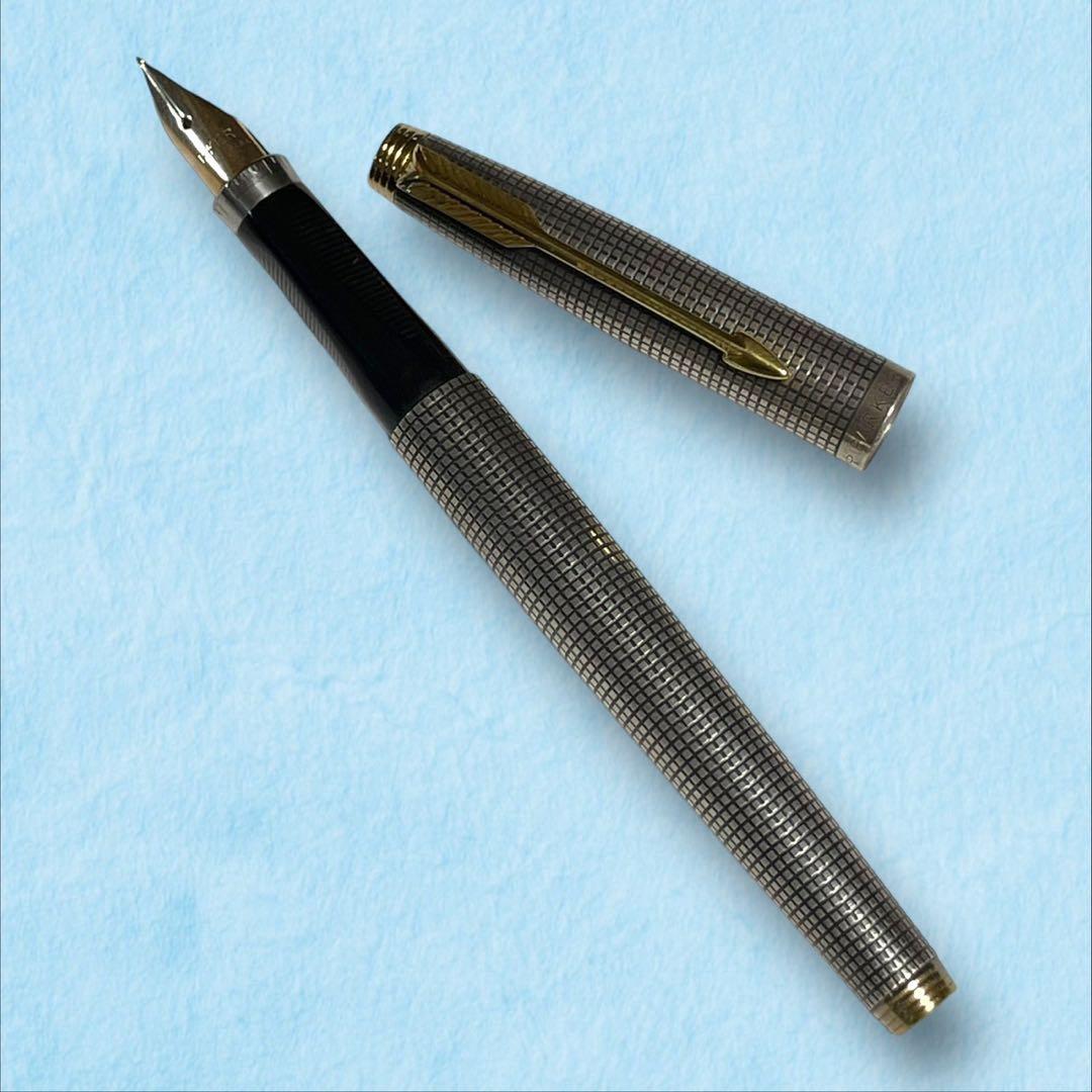 ★貴重！PARKER パーカー 万年筆　スターリング　キャップ&バーレル