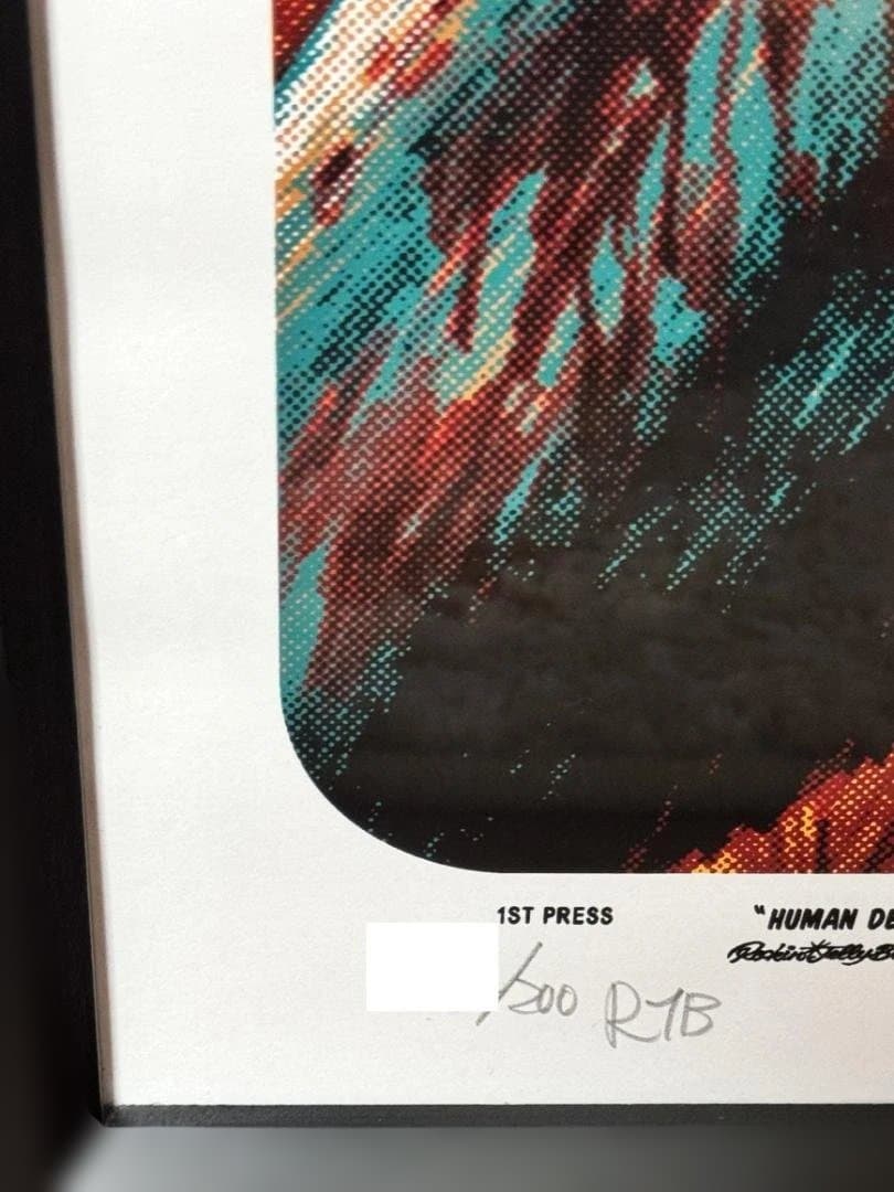 ロッキンジェリービーン デビルマン シルクスクリーンポスター 正規フレーム付き