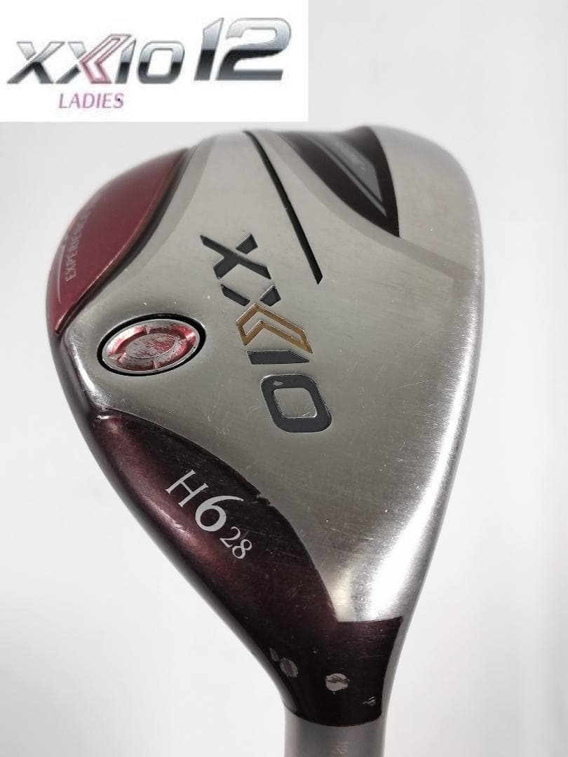 【女性】【L】ゼクシオ12⭐ユーティリティーH6 28°MP1200L ボルドー