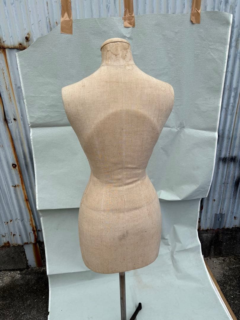 和装トルソー　べージュ着付けマネキン 和装ボディ女性用 　金属スタンド付き