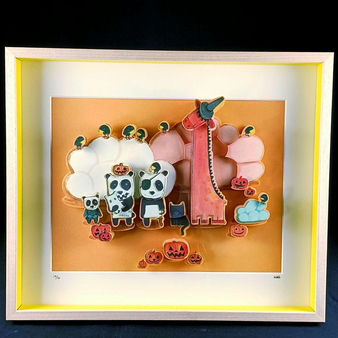 Y2988 3Dジクレー キロメロ 「10月」 立体画 50部限定