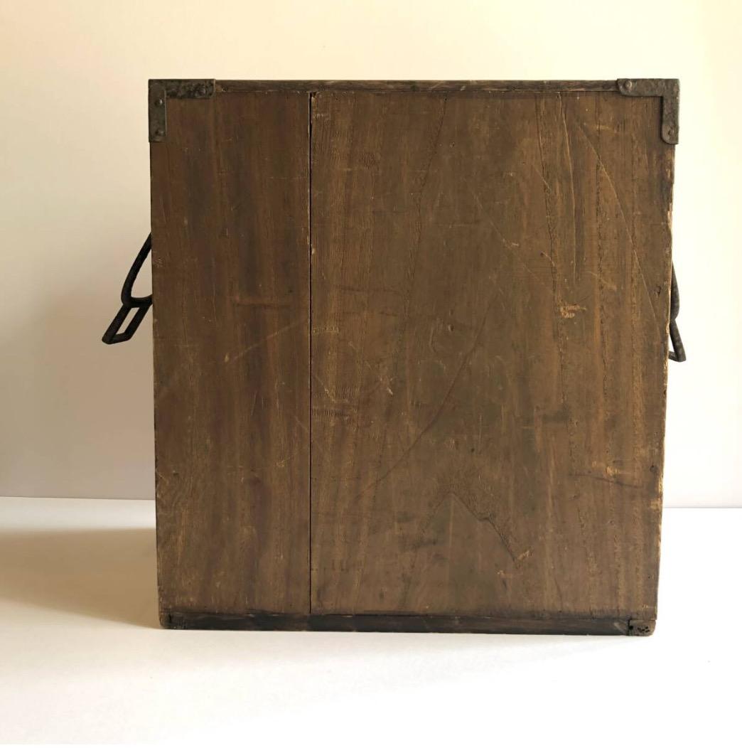 【大正期】アンティーク　小引き出し　小物入れ　木箱　アンティークチェスト　和家具