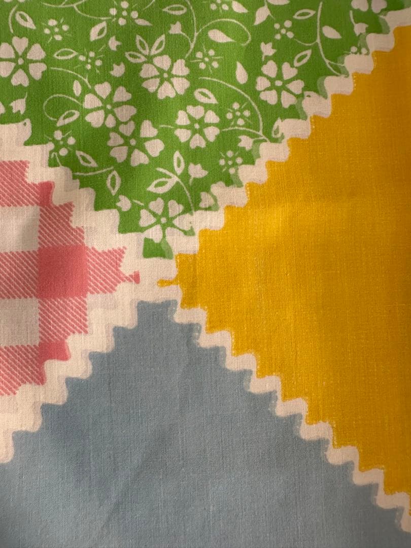 アメリカ購入パッチワーク柄　ヴィンテージ シーツあちゃちゅむ古着マイリトルポニー