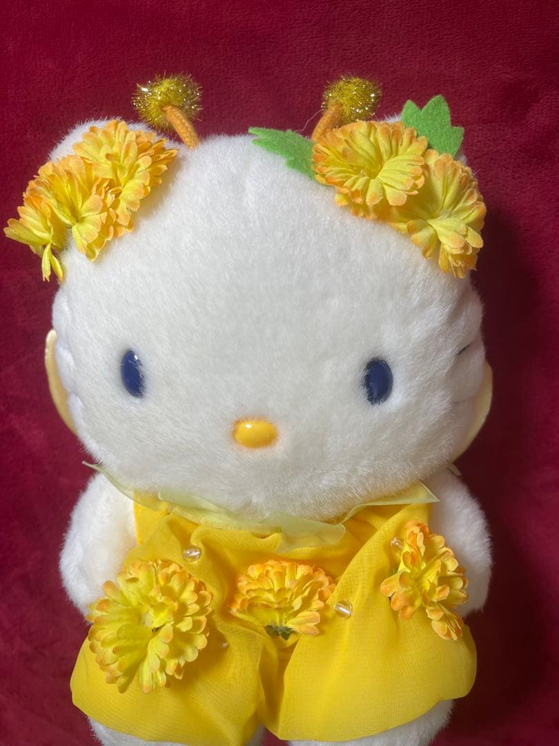 レア☆ハローキティ たんぽぽ 花 妖精 蝶々 フェアリー ぬいぐるみ