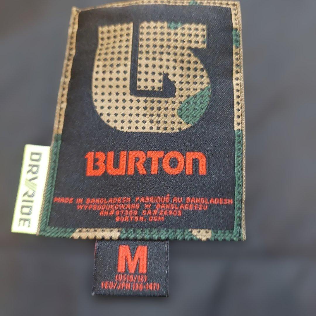 Burton スノーボードウェア Mサイズ グレー/赤