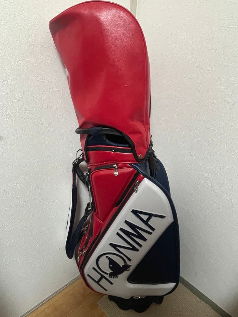 ホンマ キャディバッグ スタンド式 9.5型 レッド