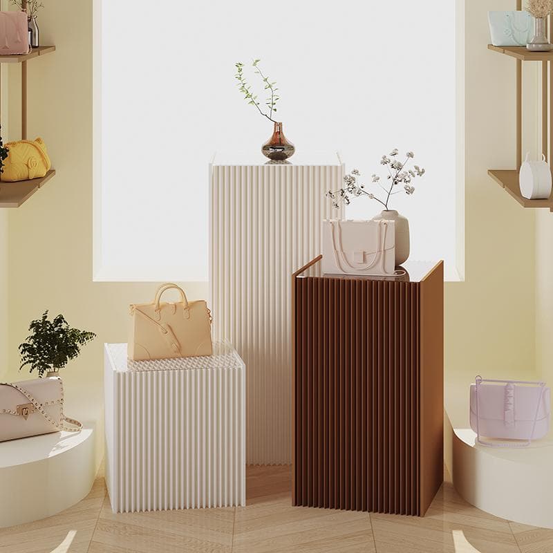 ディスプレイスタンド高さ78㎝長さ40㎝展示台 陳列台 組立不要 展示会イベント