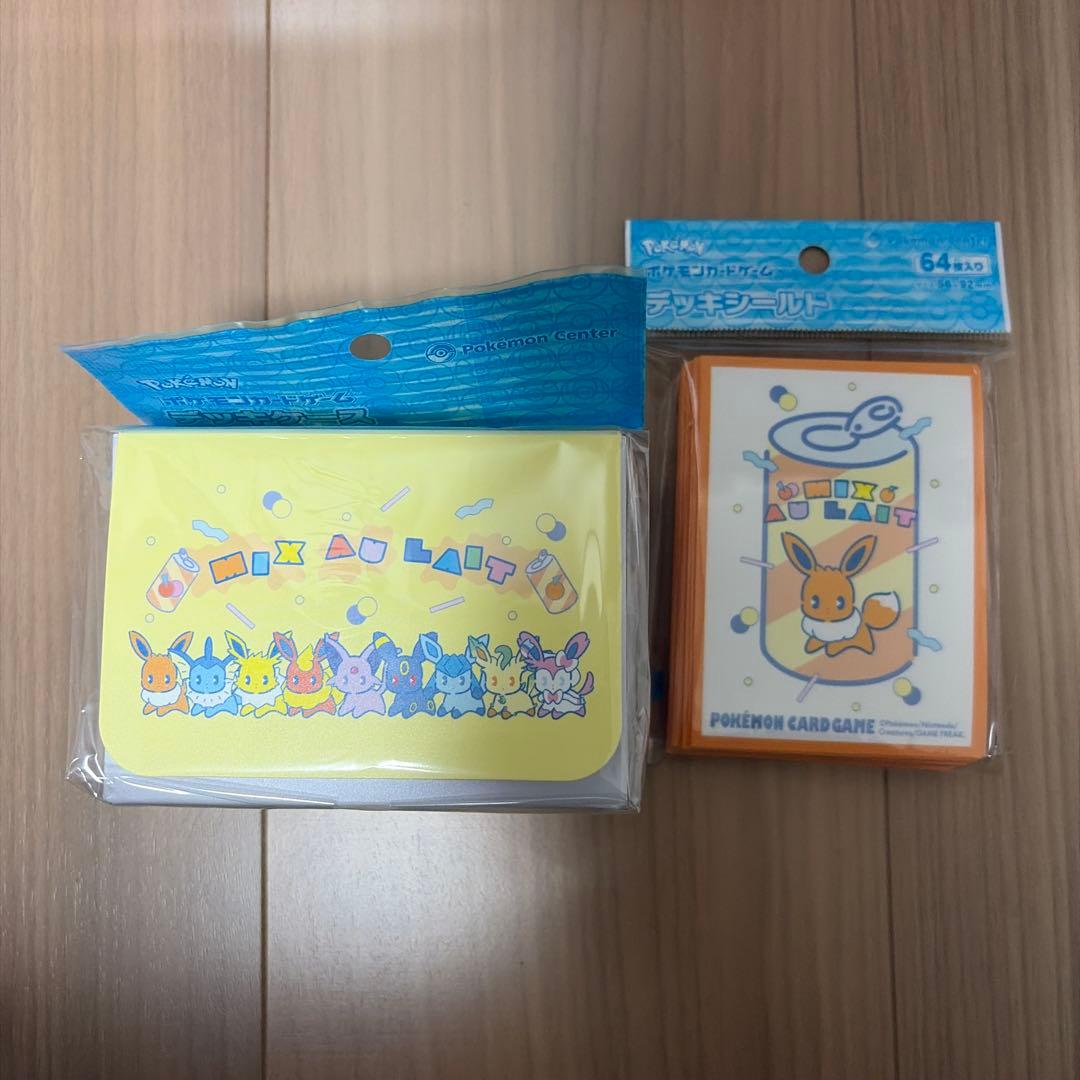 イーブイズ　プレイマット&デッキシールド　ミックスオレデッキケースデッキシールド