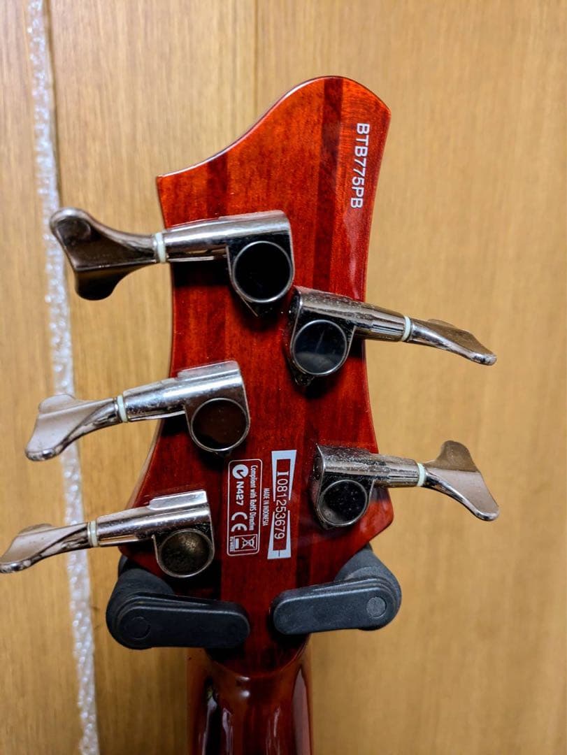超絶木目個体　Ibanez BTB775PB CN 5弦ベース　スルーネック