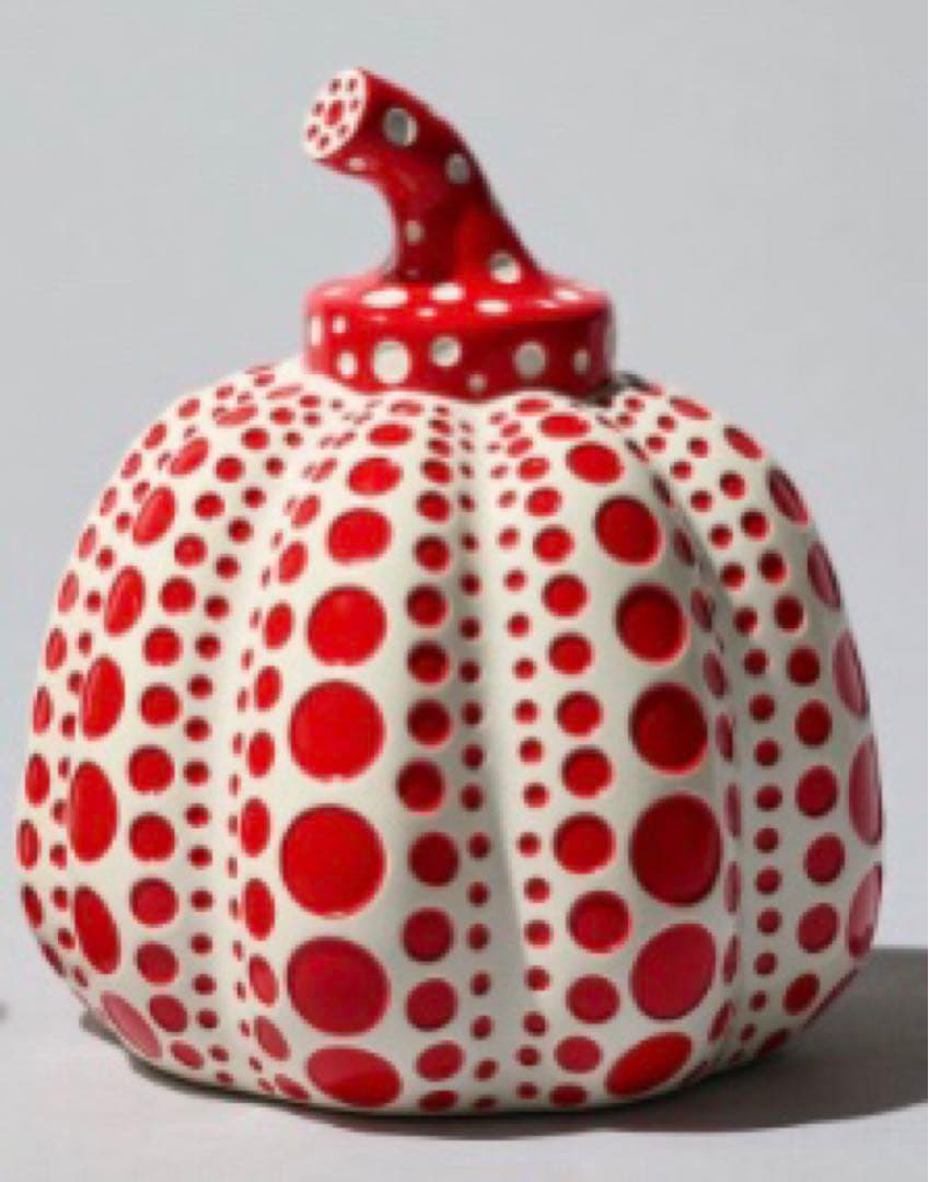 最安　草間彌生 パンプキン オブジェ（赤）