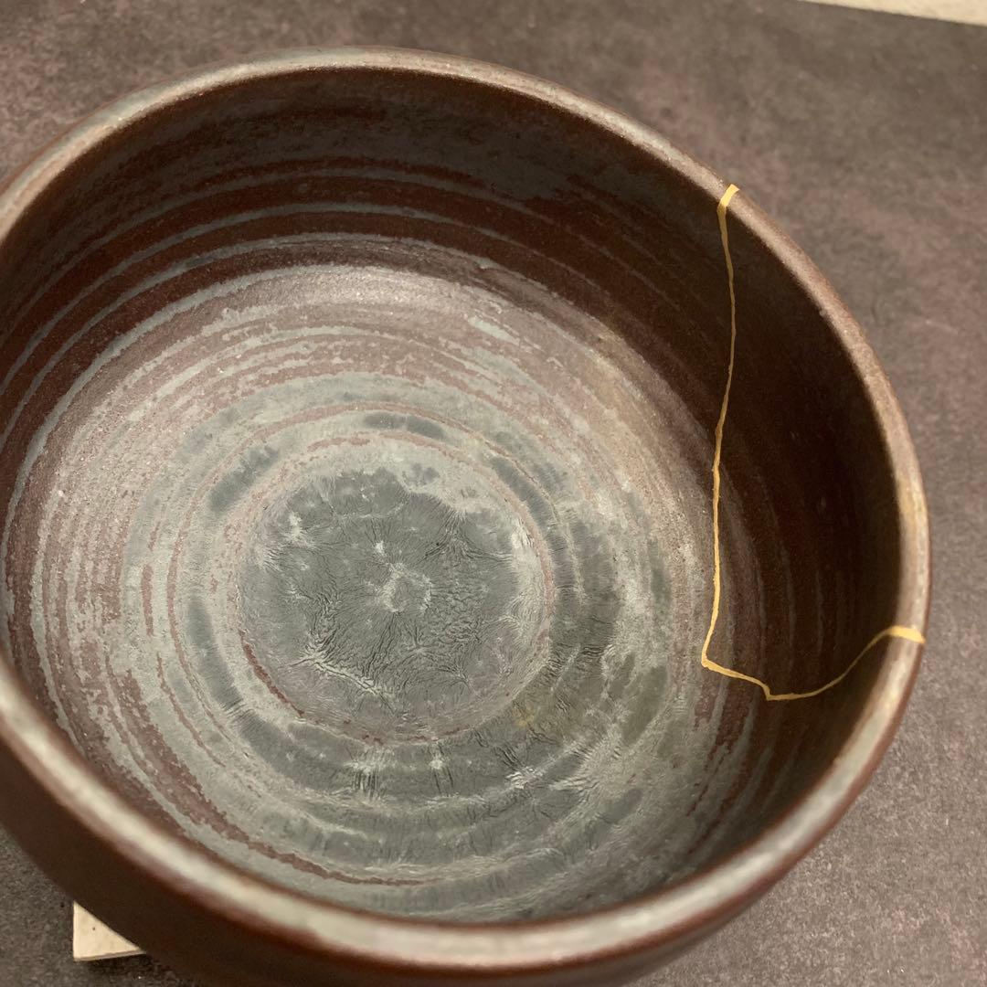 金継ぎ済み　抹茶茶碗-10