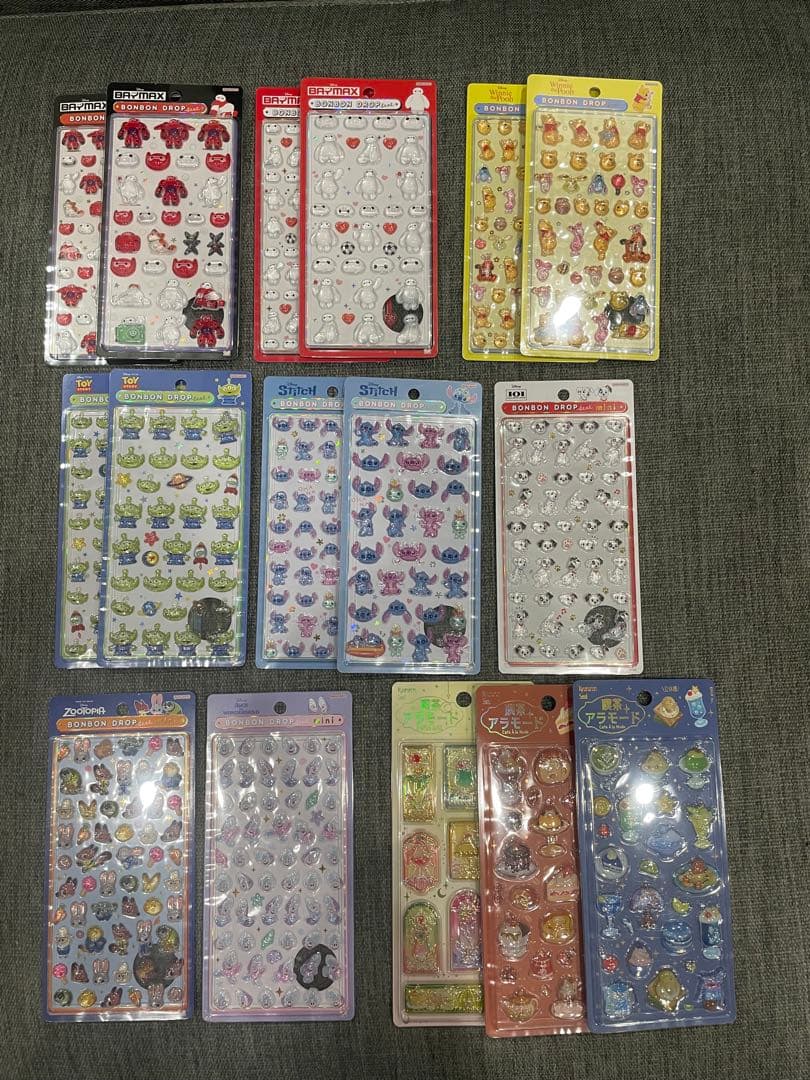 正規品ボンボンドロップシール　引退品　新品　キャラクターシールセット
