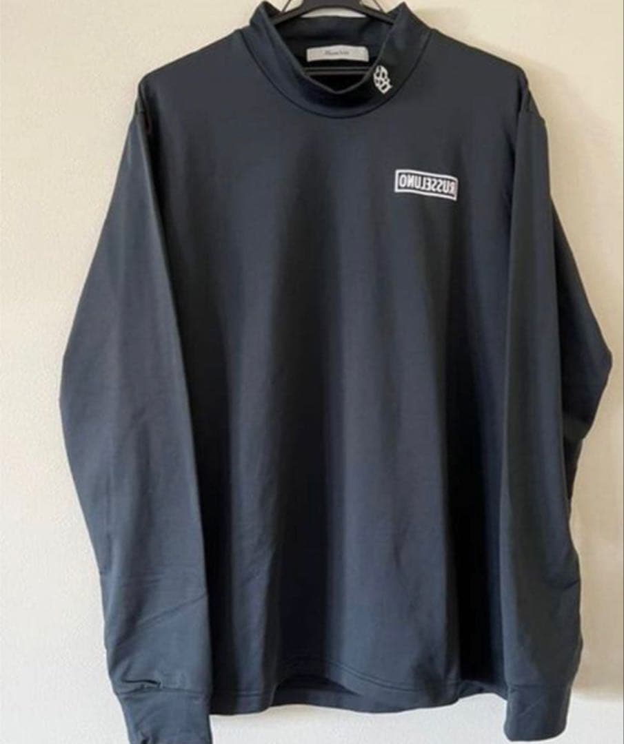 ラッセルノ　モックネック長袖　ブラック