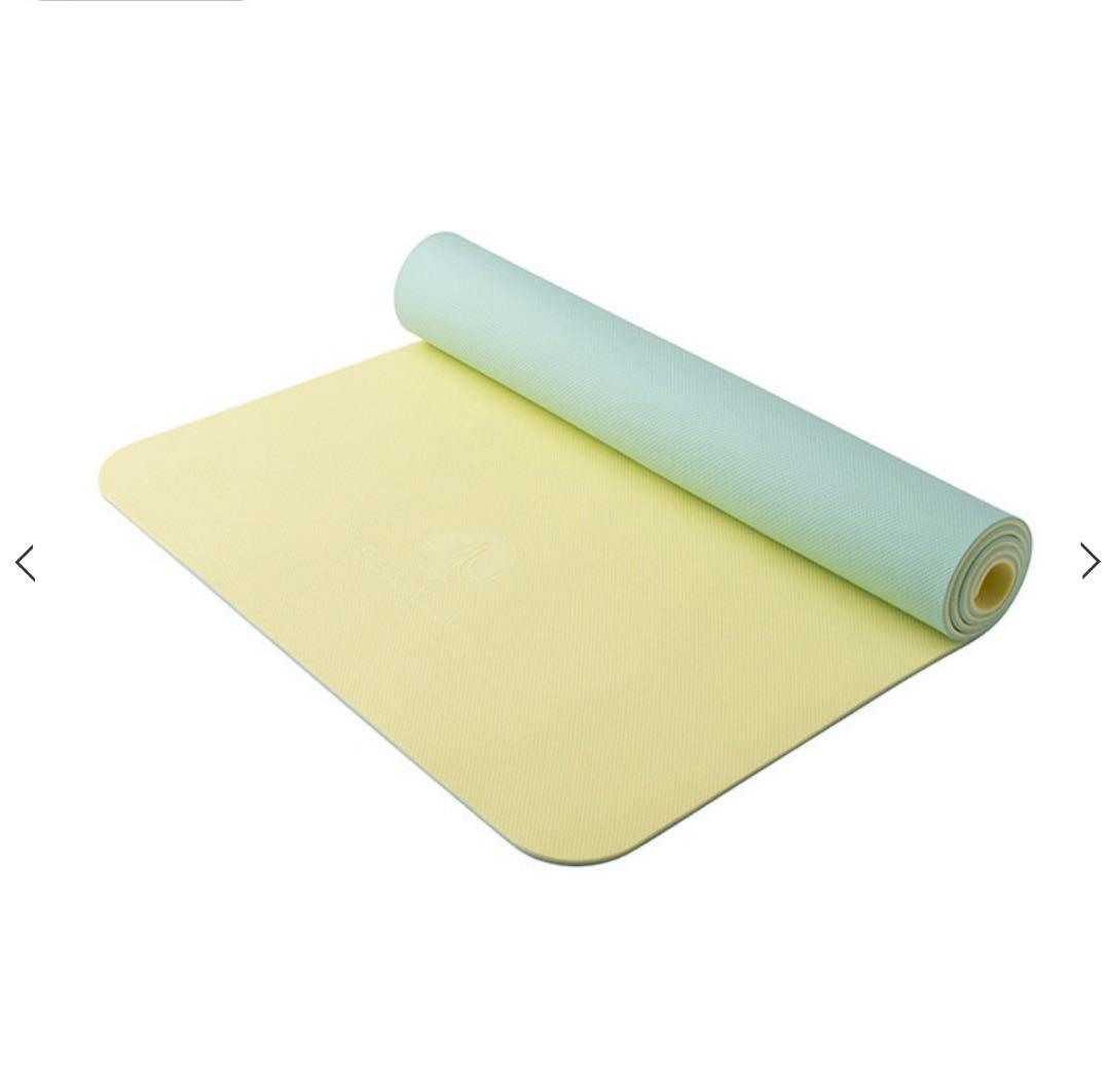 LAVA【SUKALA】リバーシブルヨガマット4mm レモンライム　ケース付き