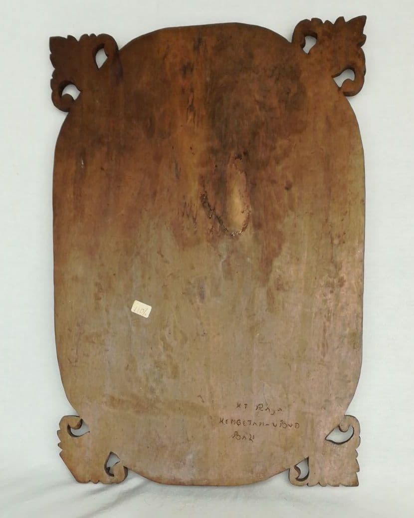 バリ島　インドネシア　レリーフ　壁掛け　木彫彫刻