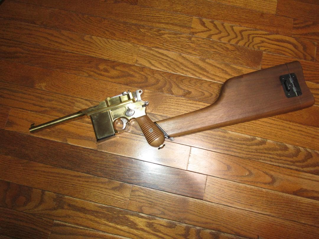 レア　貴重品！　モーゼルM712用　ショルダーストック/ホルスター　木製　美品