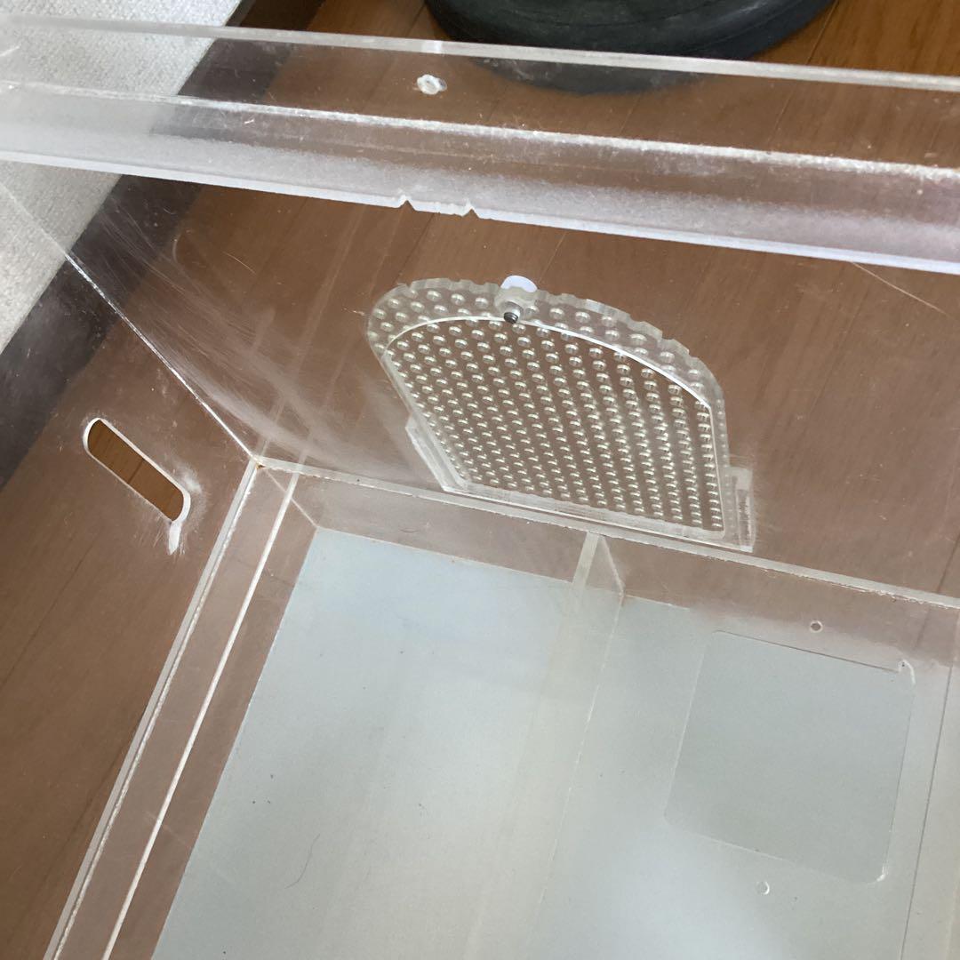 特大サイズ　横幅60cm 地下室付、デグーのケージ　アクリル　ホイールおまけ