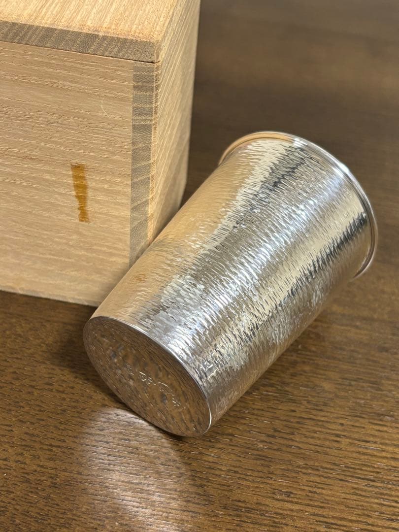 純銀鎚目盃　京都　俵屋　清課堂　 　　　タンブラー