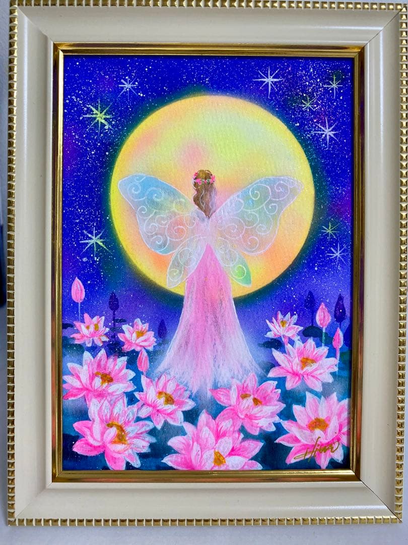 月と太陽　絵画3点