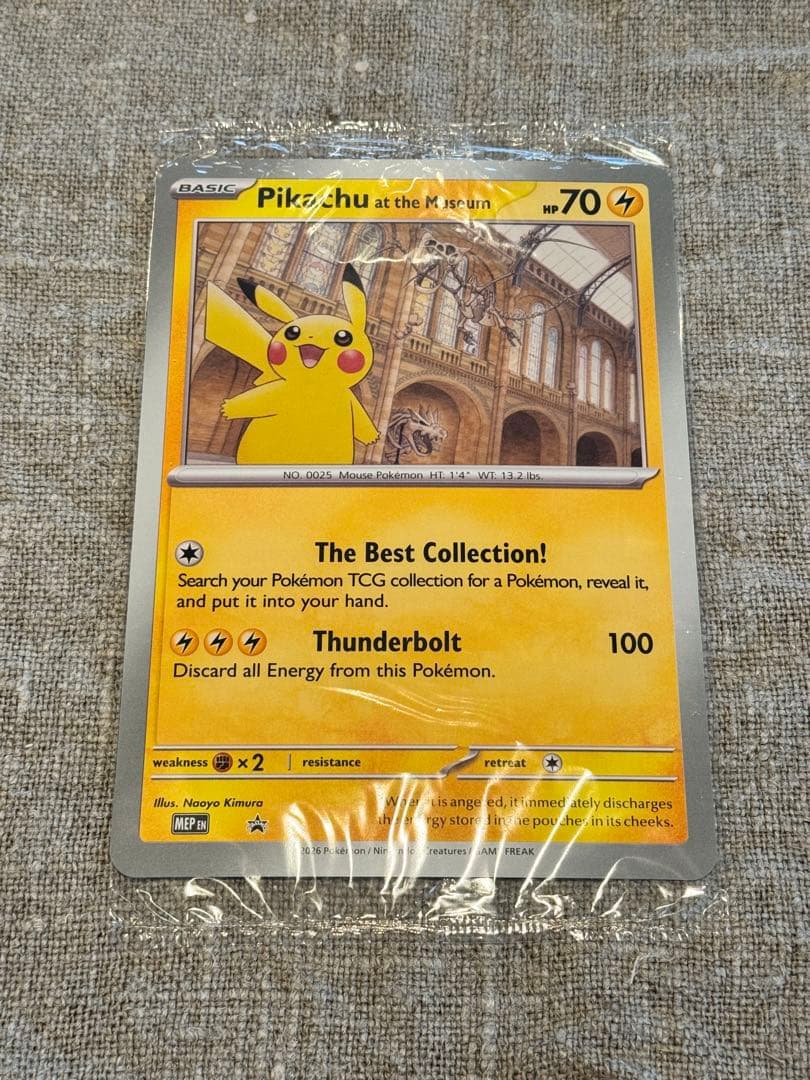 Pikachu at the Museum ポケモンカード