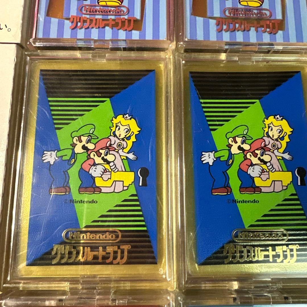 新品未開封 任天堂 クリンスルートランプ マリオ9個セットNintendo