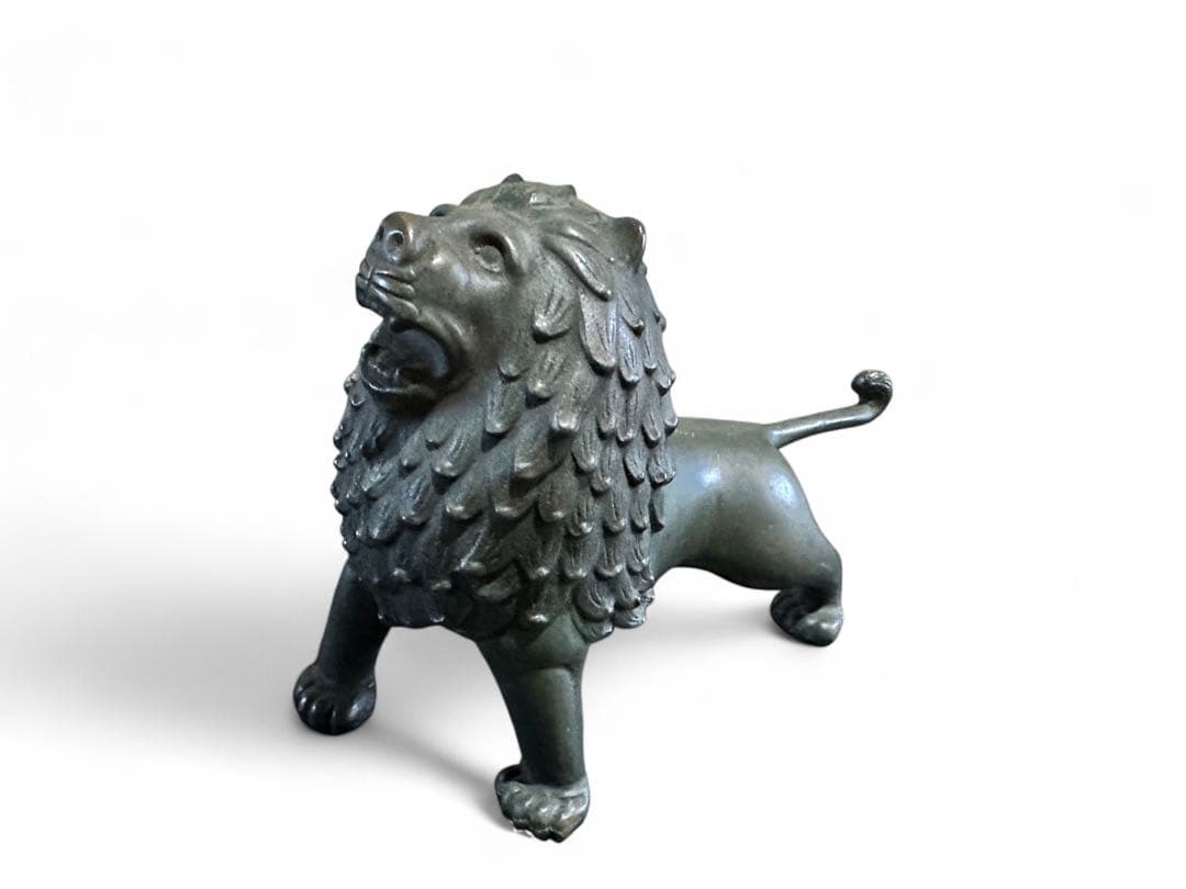 銅製 獅子置物 香取正彦 重要無形文化財 人間国宝