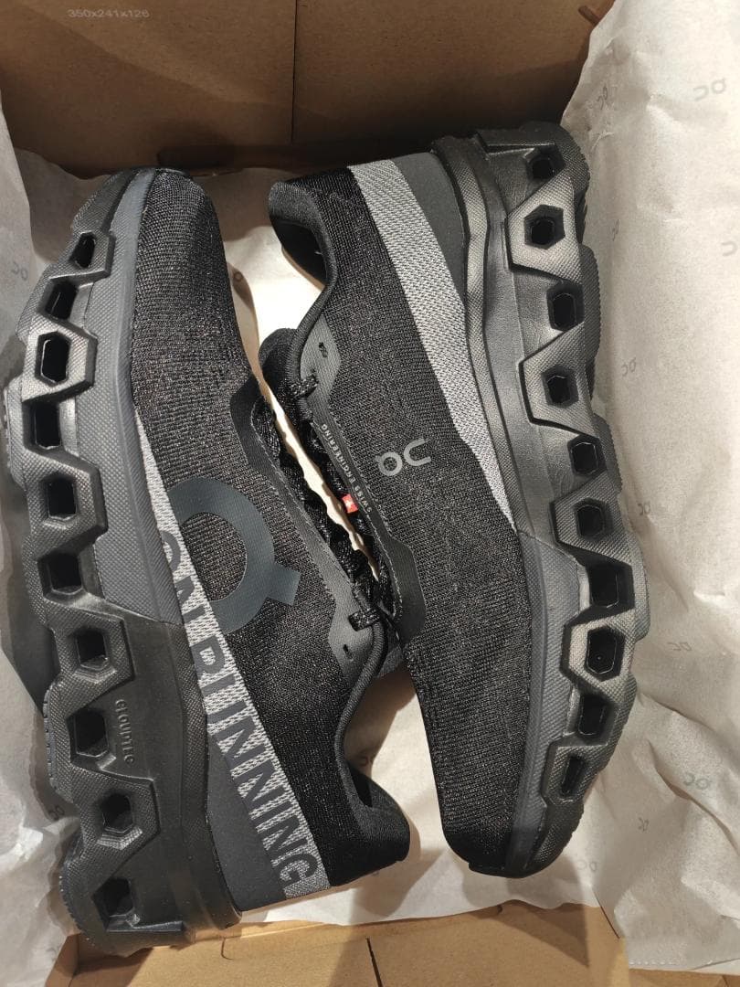 on Cloudmonster2 ×クラウドモンスター ブラック 25.5cm