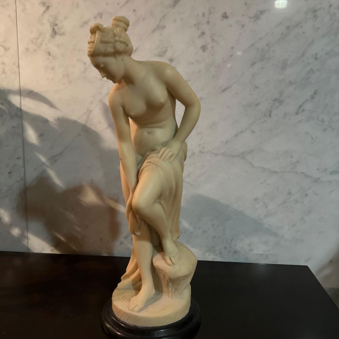 クラシック女性像 マーブル彫刻 約30cm