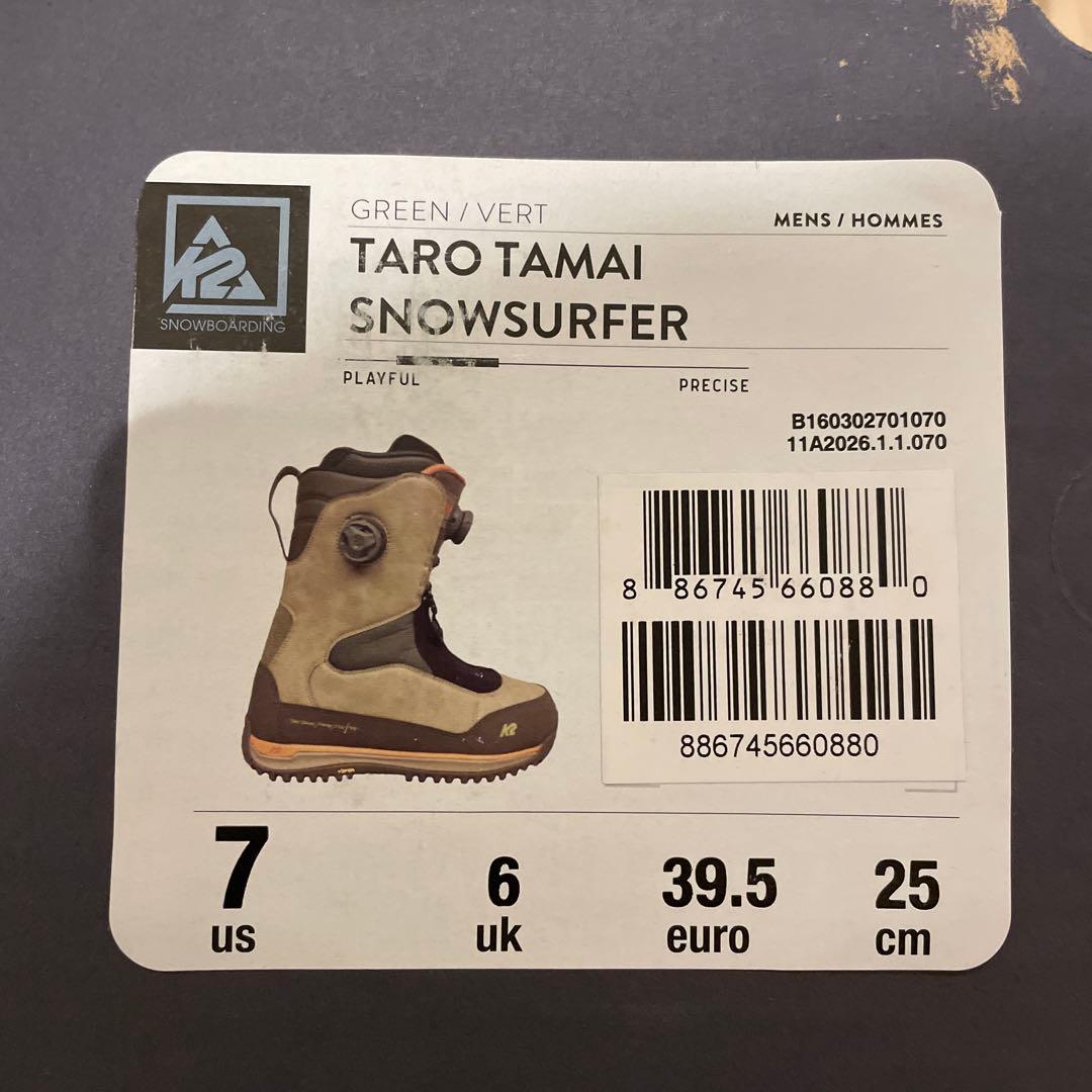 K2 TARO TAMAI SURFERスノーボードブーツ