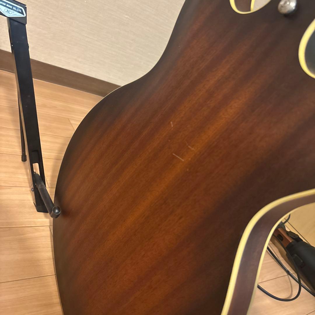 Ibanez セミアコースティックエレキギター左利きソフトカバー付き！！