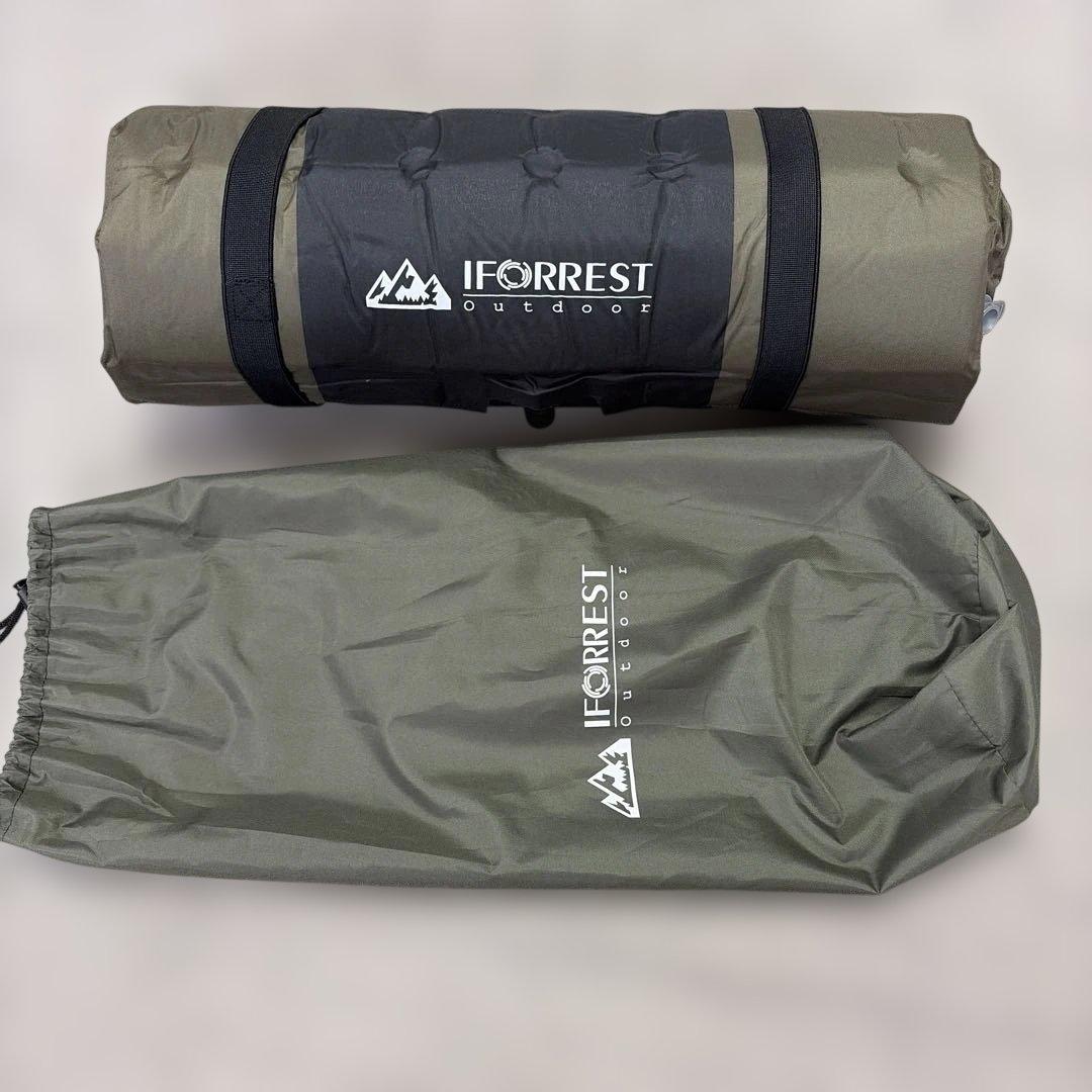 IFORREST 包みこむキャンプマット　インフレーターマットアーミーグリーン