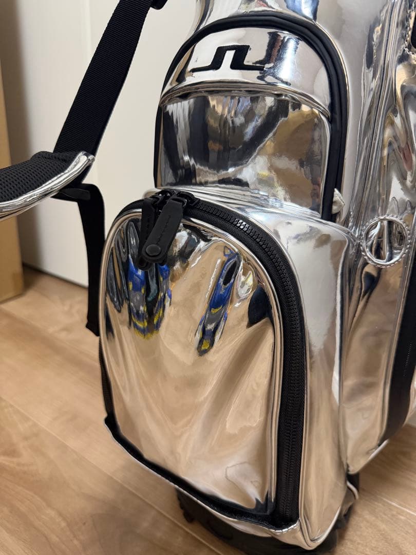 新品未使用品J.LINDEBERG シルバー キャディバッグ VESSELコラボ