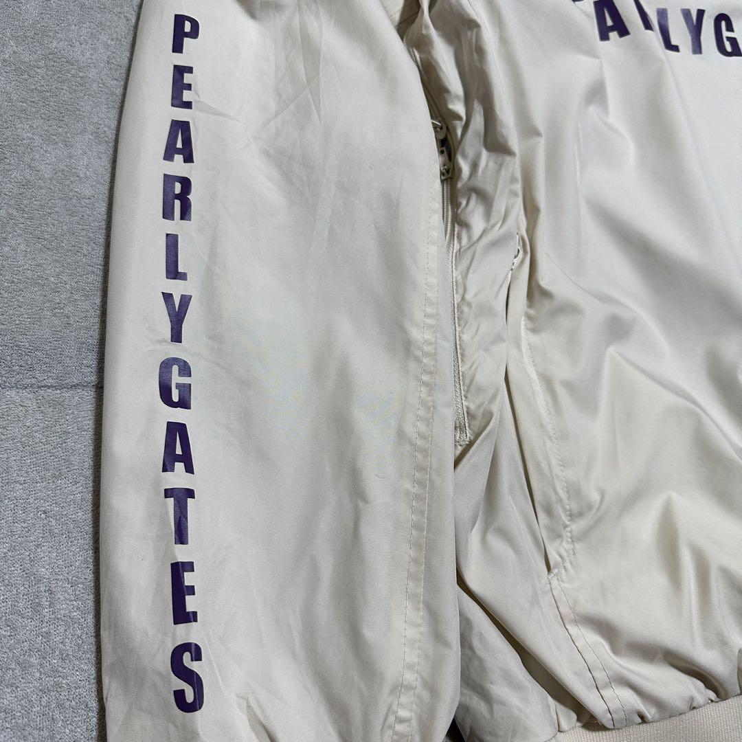 2(M)✨ パーリーゲイツ　スニード　ナイロンジャケット　ホワイト　ゴルフウェア