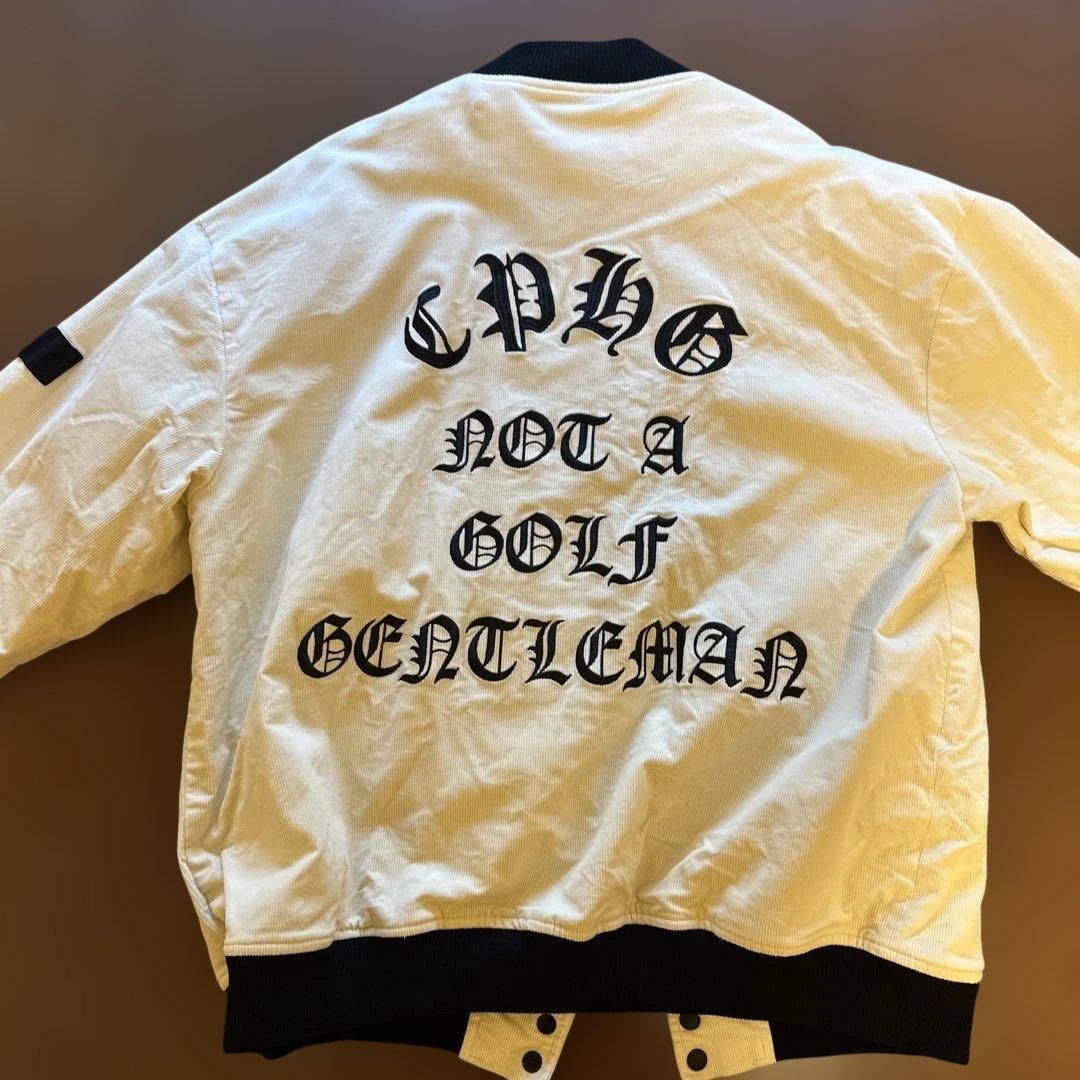 25FW Cph/Golf スタジャンセットアップ 白 XLサイズ　完売品