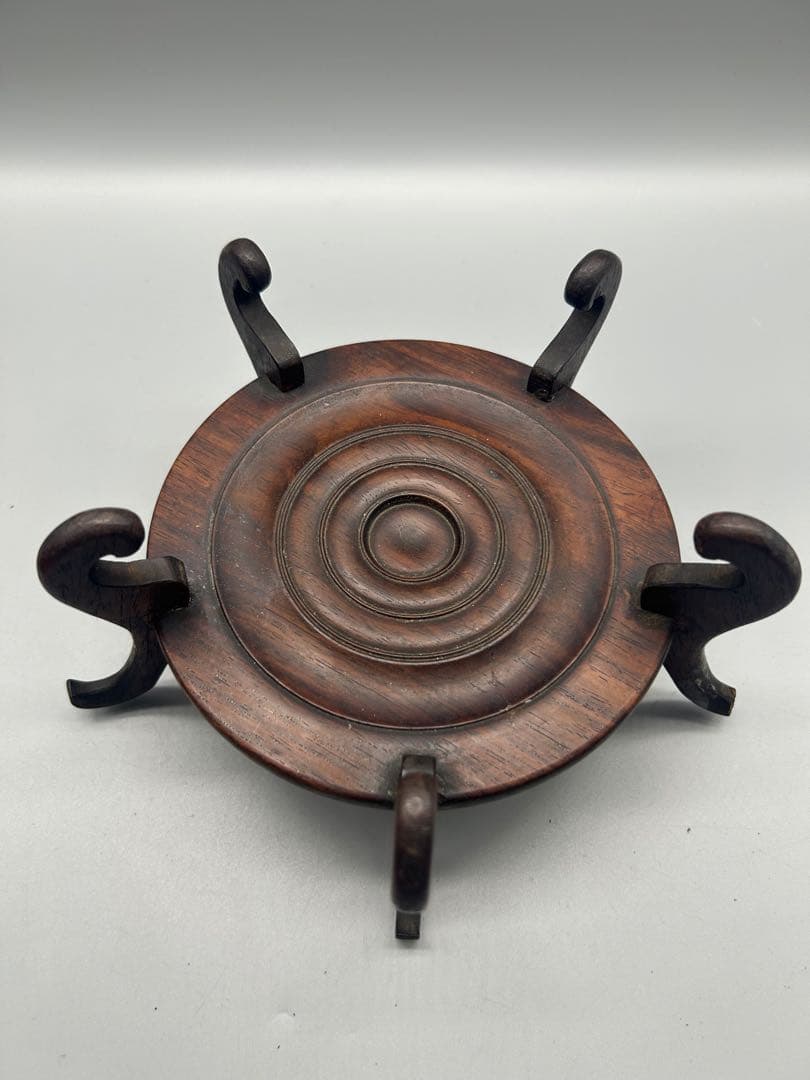 【骨董品】　老唐木底座　複数枚