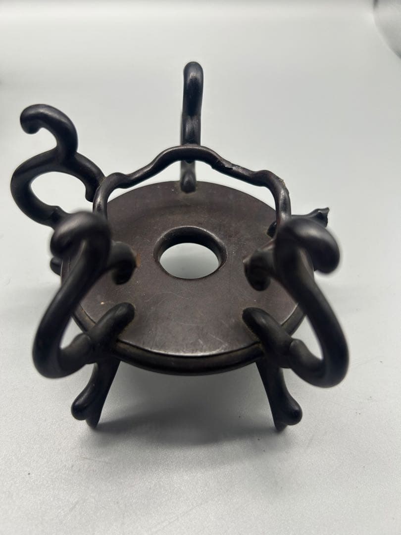 【骨董品】　老唐木底座　複数枚