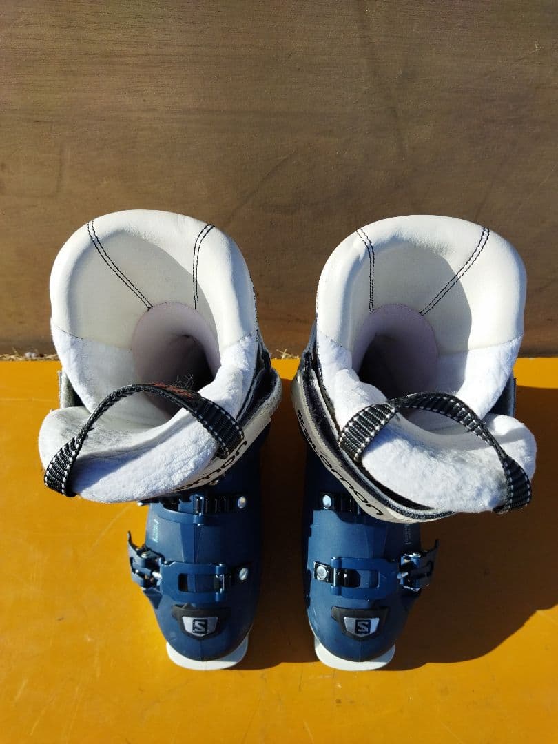 サロモン スキーブーツ 24.5cm 青系　X/MAX/W 90　女性用